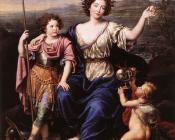 皮埃尔 明雅尔 : The Marquise de Seignelay and Two of her Children